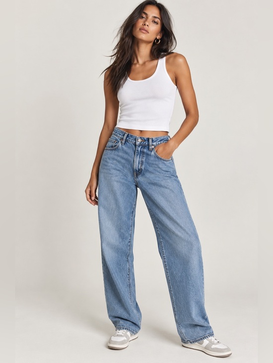 Levi's Denim - Levi’s ‘94 Baggy Jeans Women’s 26 Light Wash 100% Cotton Relaxed Wide Leg